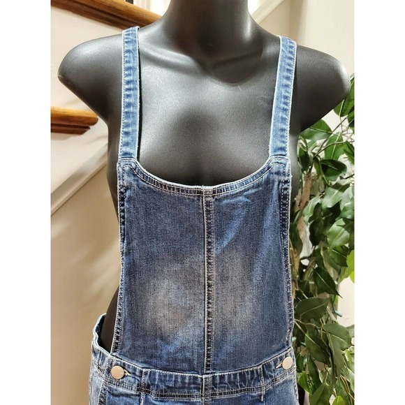 Dollhouse Women's Blue Denim Cotton Scoop Neck Casual Jeans Jumpsuit Size 3 - Picture 10 of 12